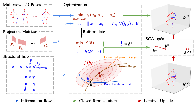 Structural Triangulation: A Closed-Form Solution to Constrained 3D Human Pose Estimation